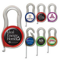 Carabiner with 5 Foot Tape Measure - Full-Color Doming